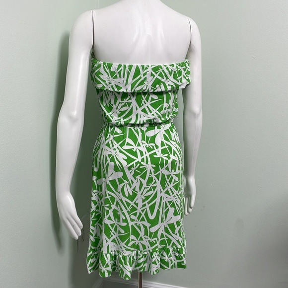 Lilly Pulitzer Flor Light My Fire Strapless Ruffle Dress - Picture 7 of 8